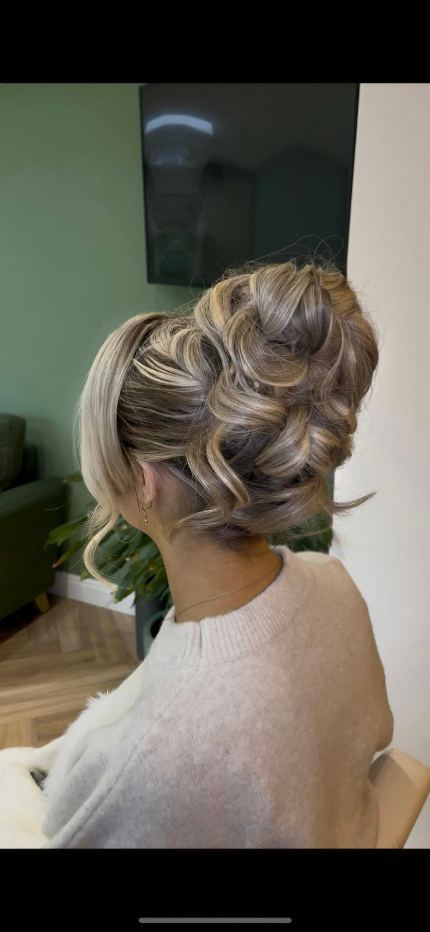 Textured bridal updo