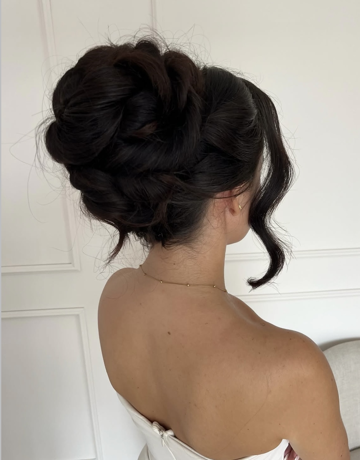 Bridal updo styled by Millie Rose